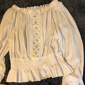 White off the shoulder- long sleeve